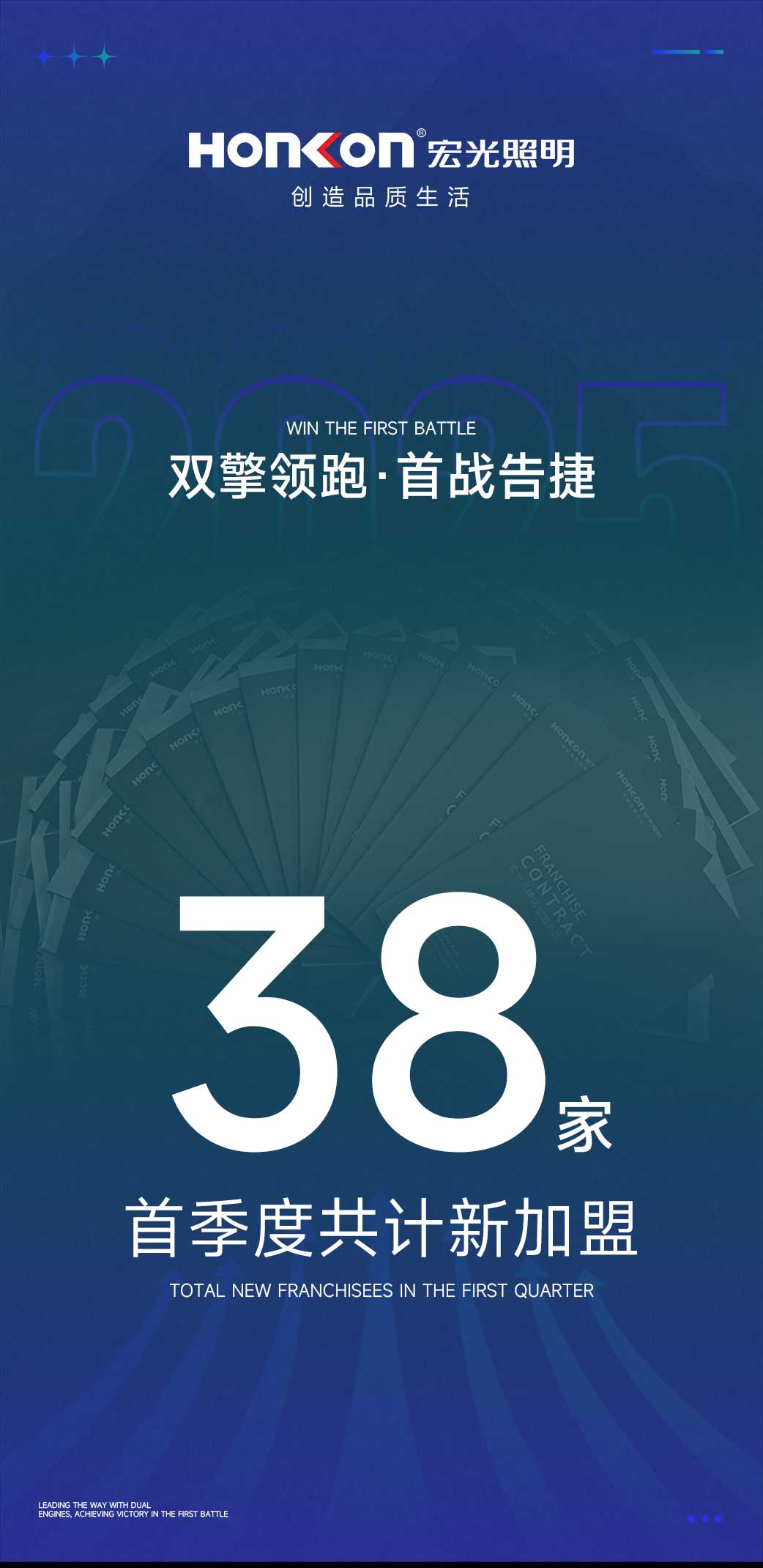 雙擎領(lǐng)跑·首戰(zhàn)告捷！宏光照明首季度火爆加盟38家專賣店！